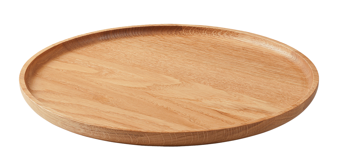BM0703 houten bord, Ø31 cm eiken olie