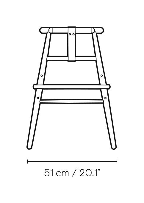 Buy ND54, High Chair designed by Nanna Ditzel