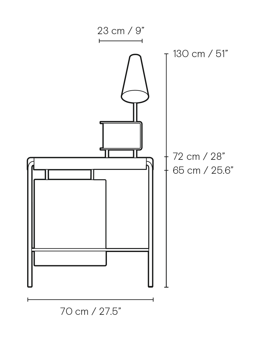 Bureau AJ52 en noyer d'Arne Jacobsen - Carl Hansen & Son