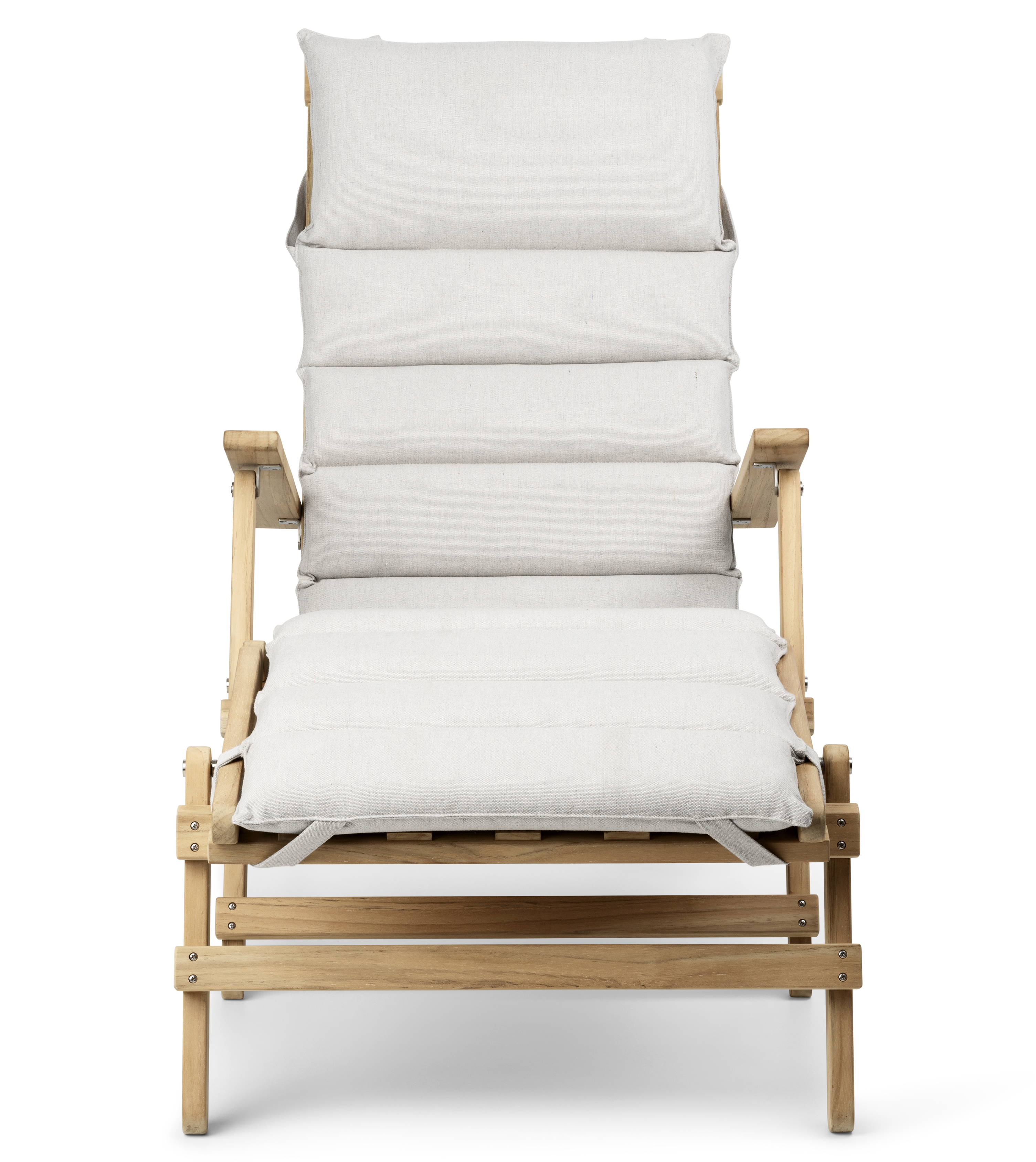Bm5565 Deck Chair By Børge Mogense, Outdoor Chair With Footrest