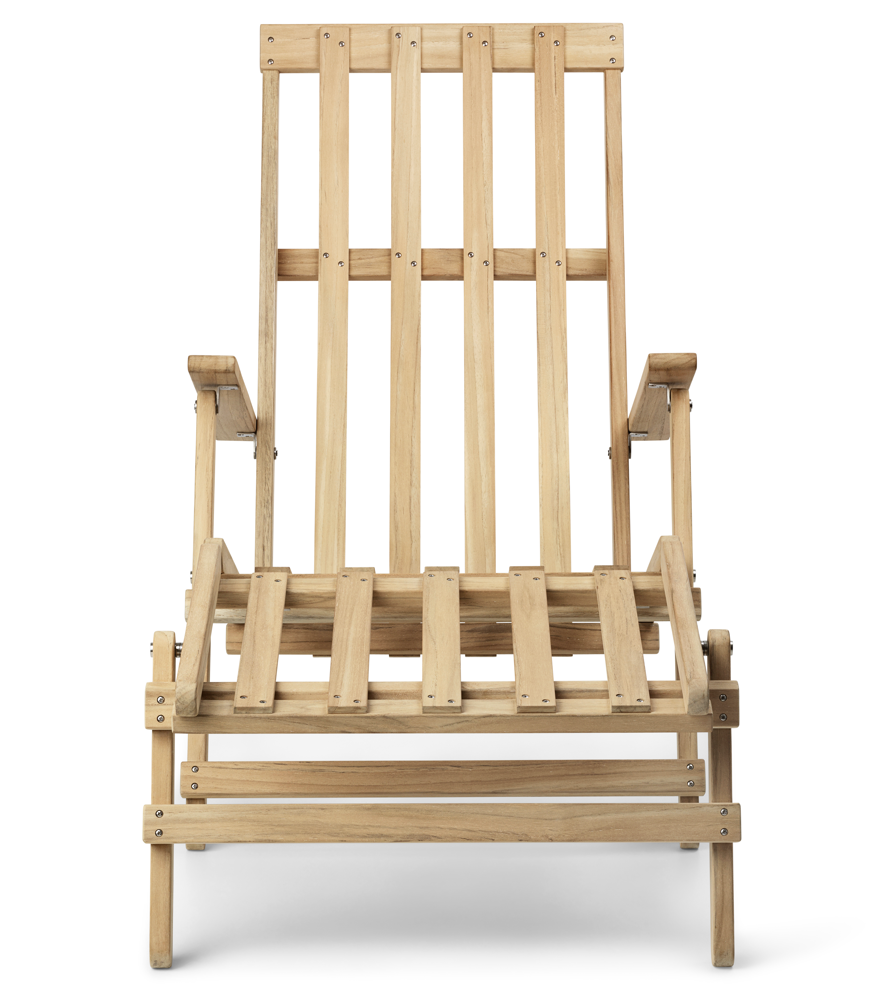 Bm5565 Deck Chair By Børge Mogense, Wooden Slat Garden Furniture