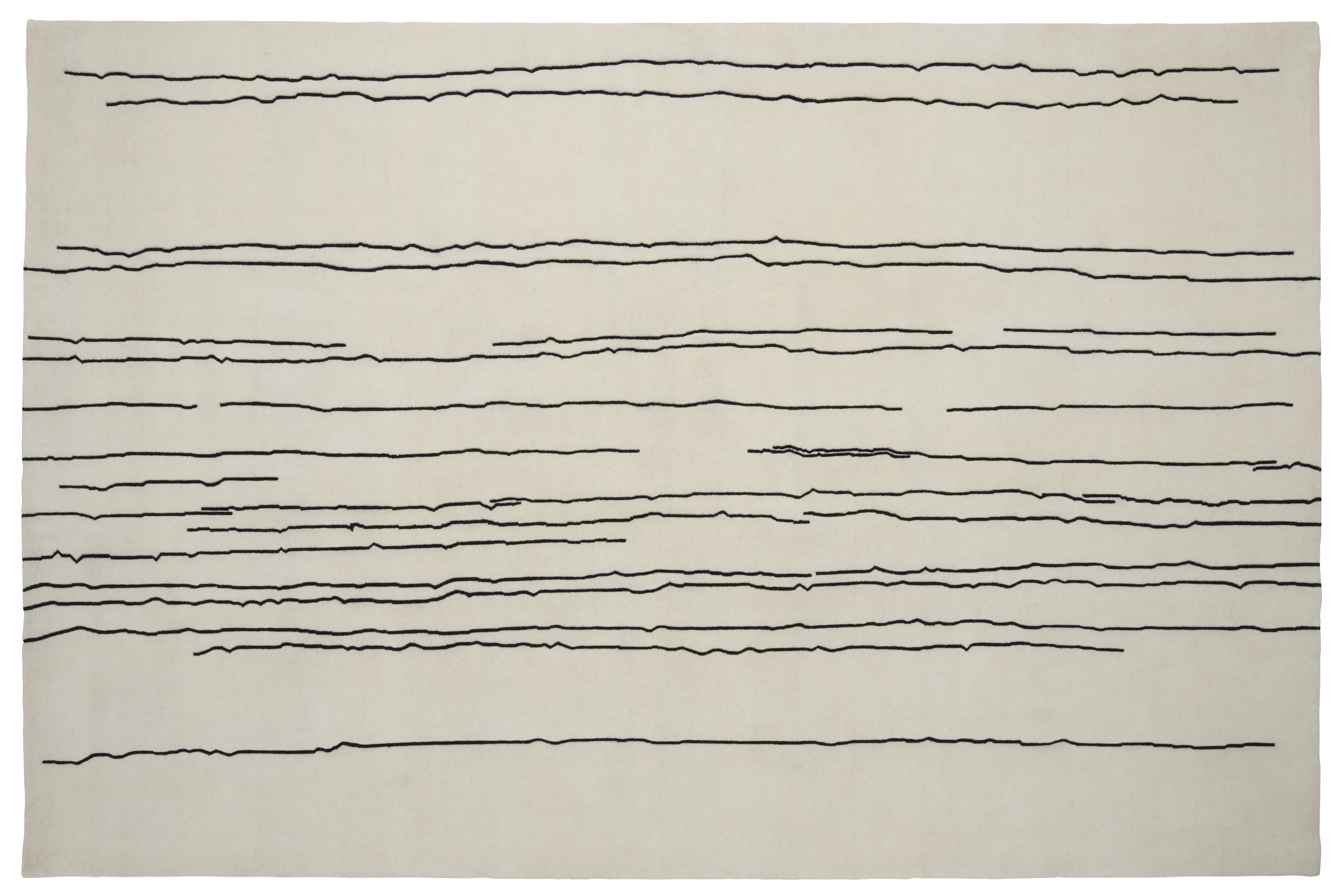 Rug Naja Utzon - Woodlines - 170 x 240 cm Black/white 